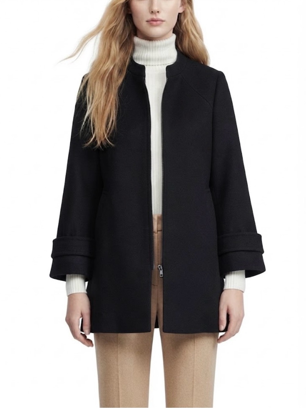 ZARA NWT Merino Wool Coat Winter Jacket
